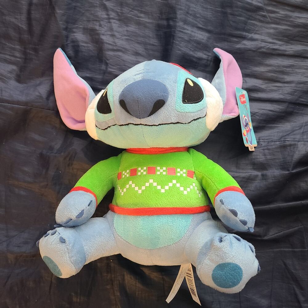 Disney Lilo and Stitch Plush Stuffed Animal 13'' Blue Purple Ears - LICENSED!